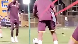 شاهد حماس رونالدو في تدريبات النصر جاهز ????????