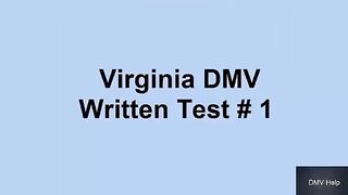DMV Virginia driving Test 2022| Actual Question with Correct Answers 100%|