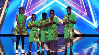 Talent:Ghetto Kids From Uganda Africa Wins The Golden Buzzer with their magical dance.