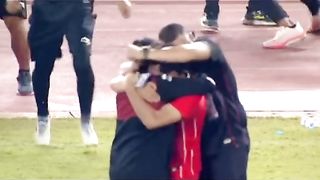 Funny celebration coach