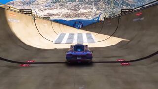 Superhero Car: Mega Ramp Games 2