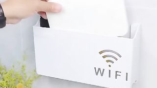 Wall mounted wifi storage box