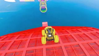 Superhero Car: Mega Ramp Games 4