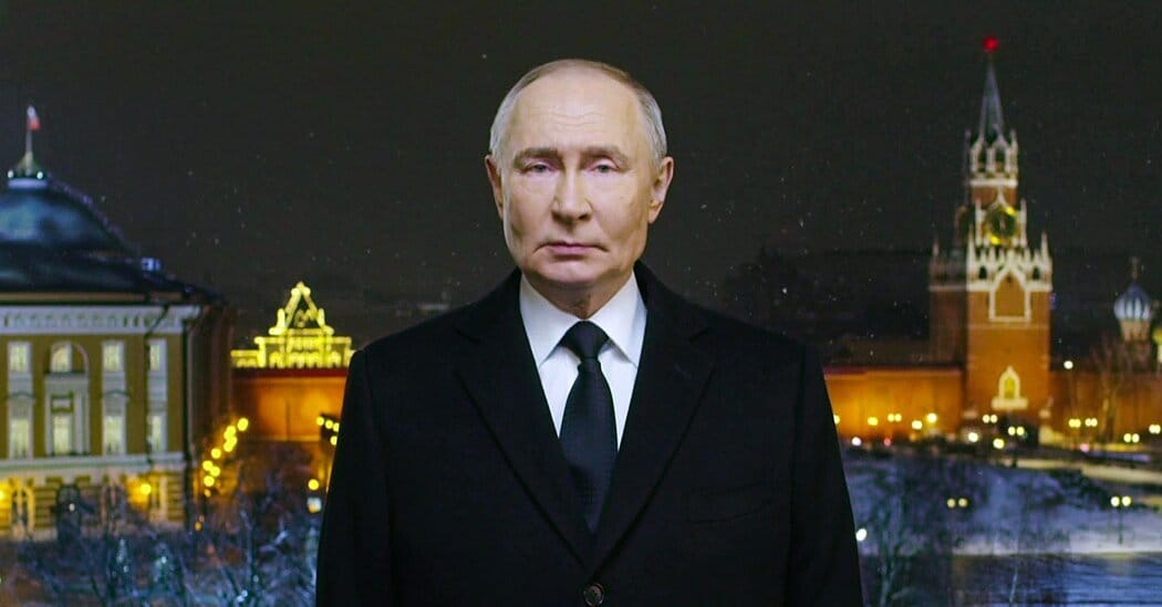Putin’s Short New Year’s Address Largely Avoids Ukraine and U.S. Peace Talks — Static01.nyt.com