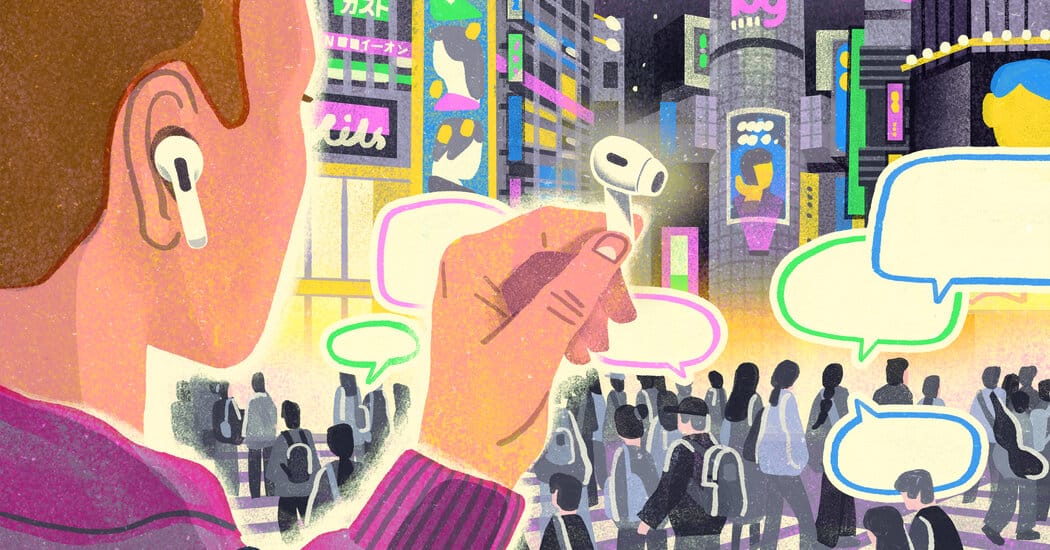 Traveler tests Apple AirPods Live Translation in Tokyo — Static01.nyt.com