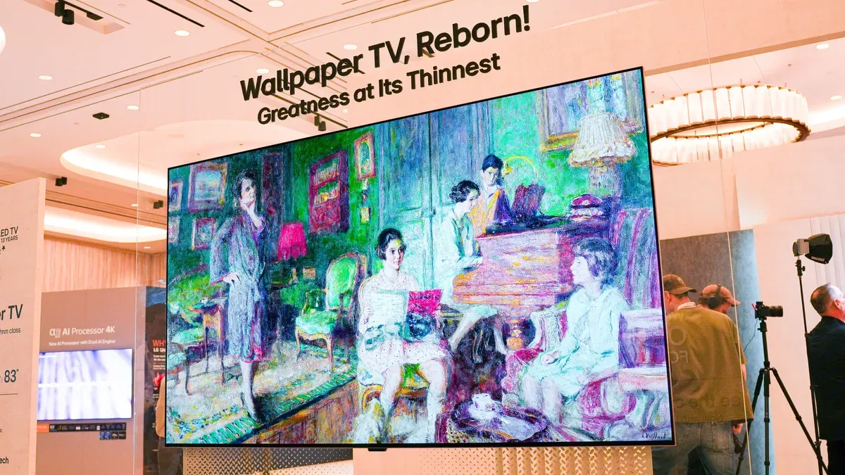 LG's 9mm Wallpaper TV at CES 2026 features brighter OLED and A11 AI — Zdnet.com