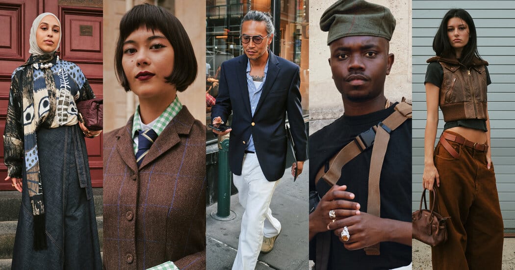 Saturated Color, Denim and Slouchy Slacks Mark 2025 Street Style — Static01.nyt.com