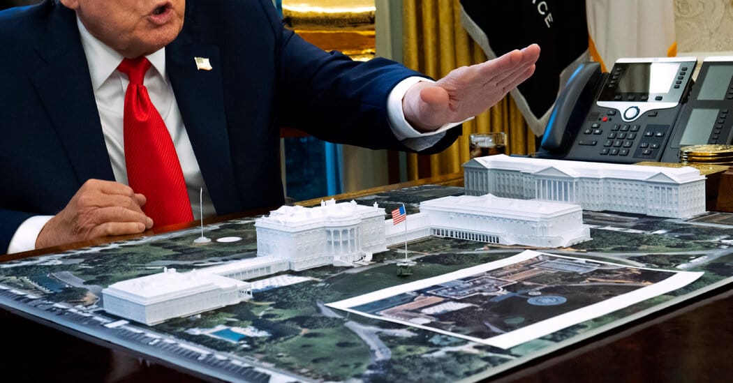Administration to show revised plans for Trump’s 90,000-square-foot ballroom — Static01.nyt.com