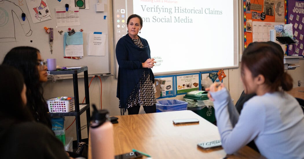 San Francisco teacher trains students to spot deepfakes and misinformation — Static01.nyt.com