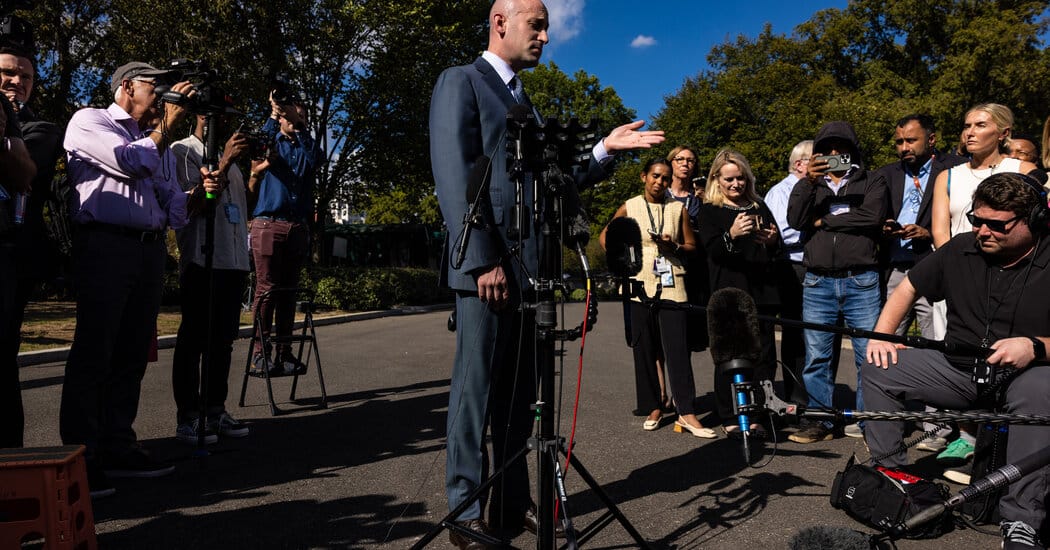 Stephen Miller says U.S. could seize Greenland, claims control over Venezuela — Static01.nyt.com