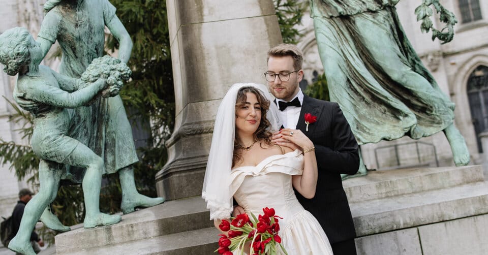 Rachel Leiner and Jurgen Peeters marry in Brussels after meeting in Lisbon — Static01.nyt.com