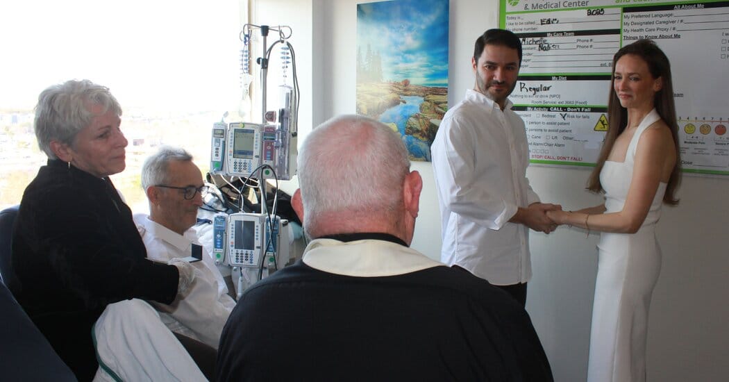 Arianna Lacerte and Josh Kipnis marry at her father’s hospital bedside — Static01.nyt.com