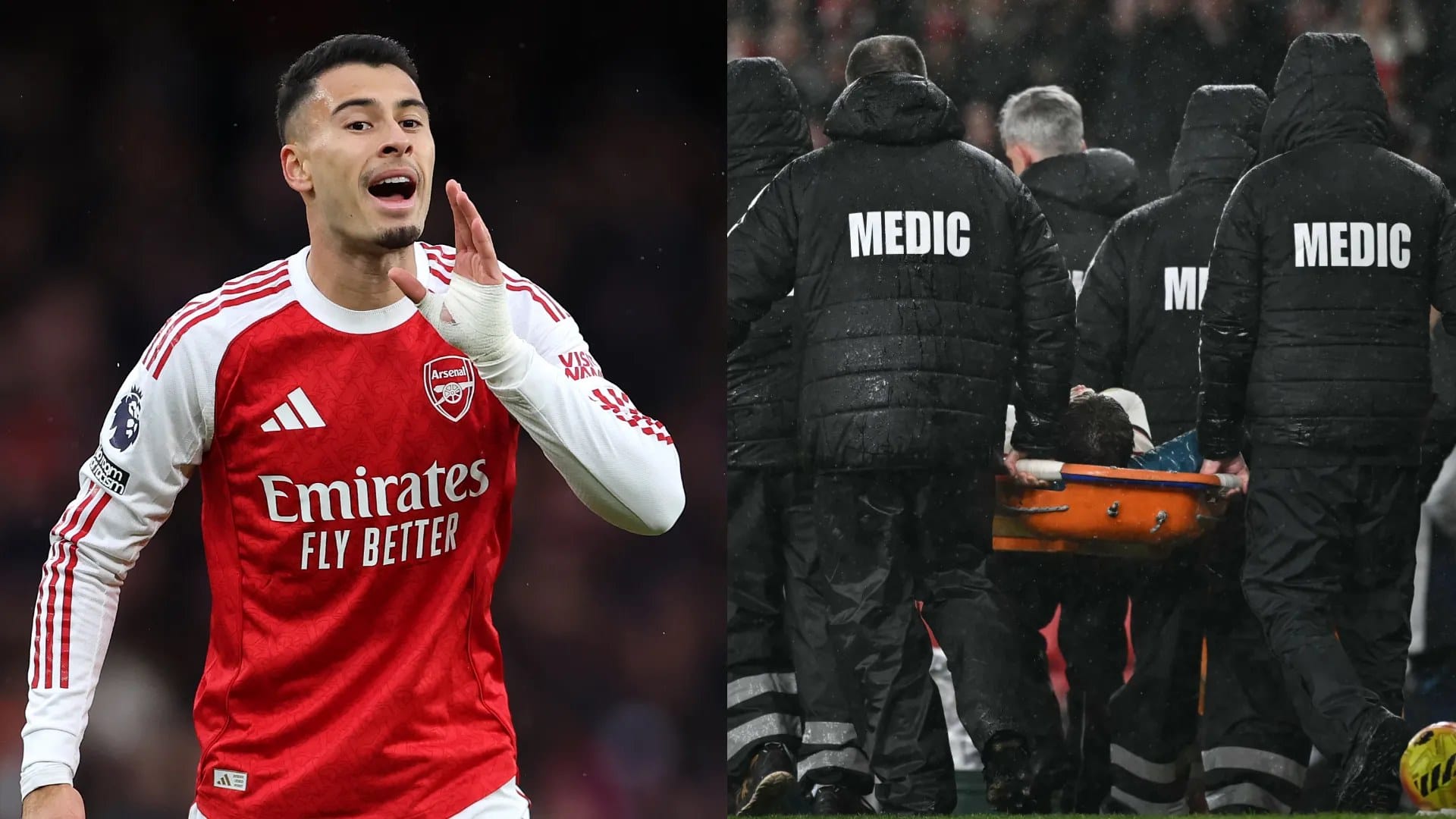 Martinelli criticised after shoving injured Conor Bradley in Emirates draw — Assets.goal.com