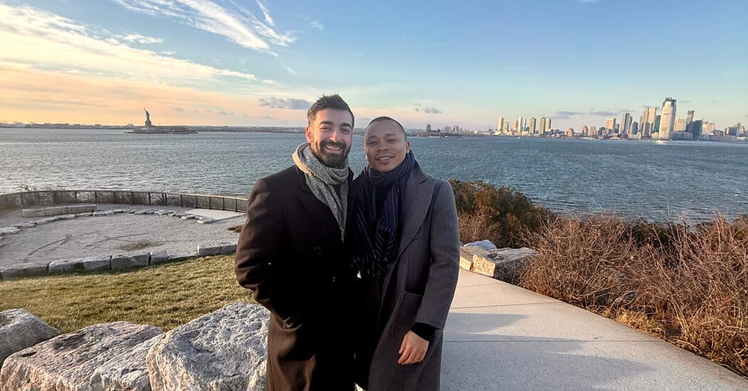 Joshua Sudman and Julian Wright marry in small Governors Island ceremony — Static01.nyt.com