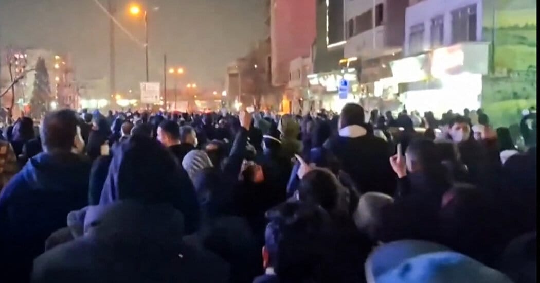 Tens of thousands march across Iran despite internet blackout and threats — Static01.nyt.com