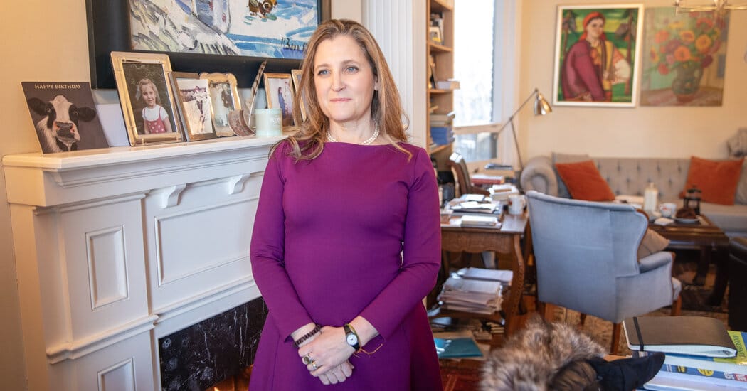 Chrystia Freeland resigns from Parliament to advise Ukraine on economic development — Static01.nyt.com