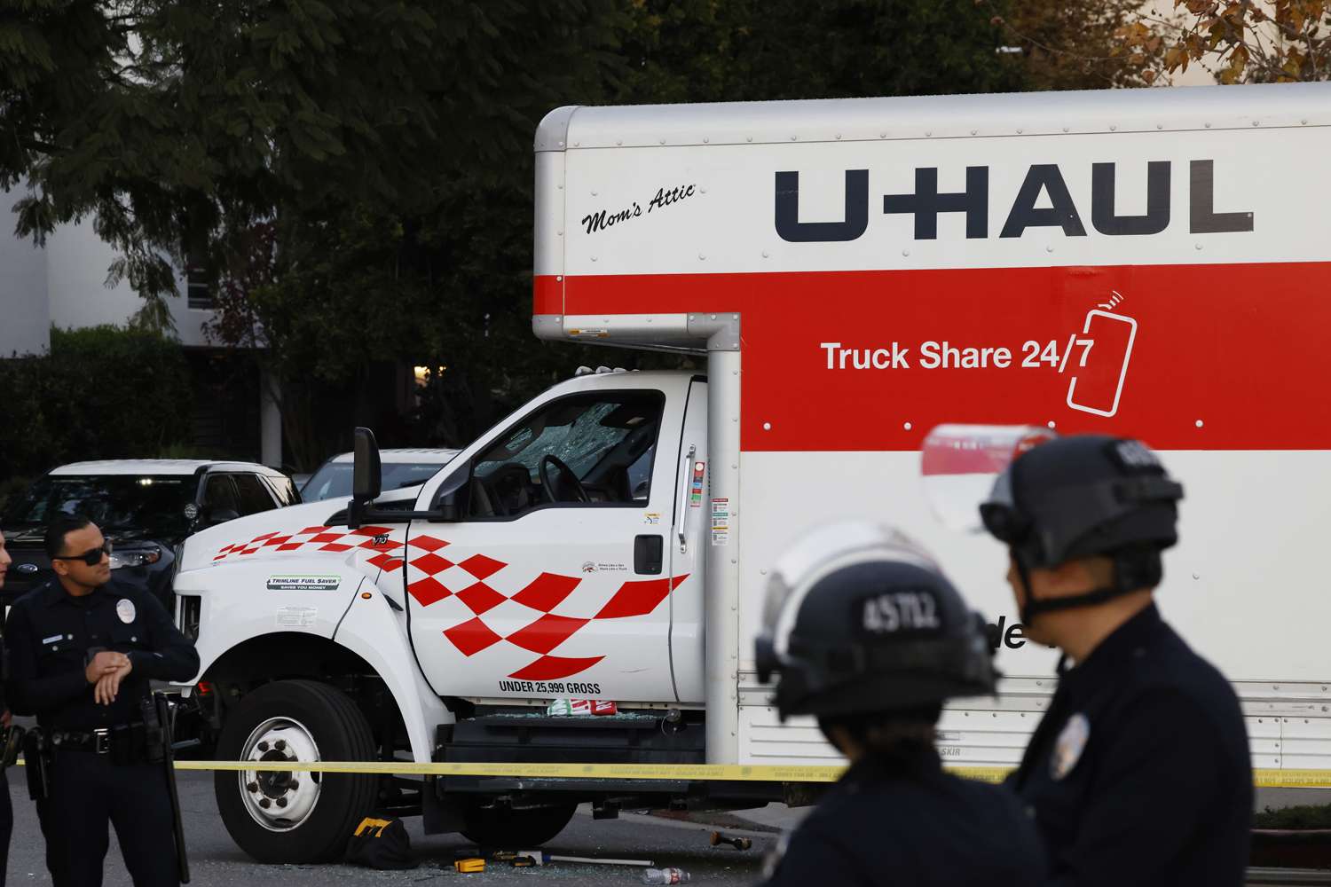 U-Haul driver detained after truck drives into Los Angeles protest crowd — People.com