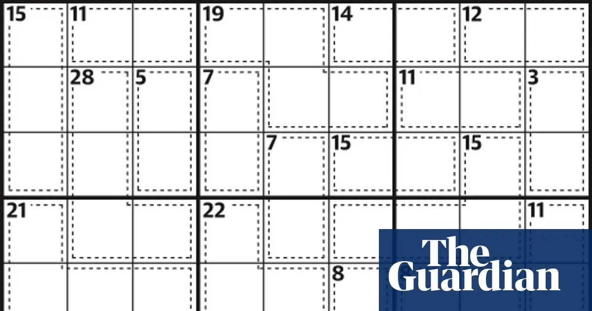 Killer Sudoku puzzle rules — I.guim.co.uk