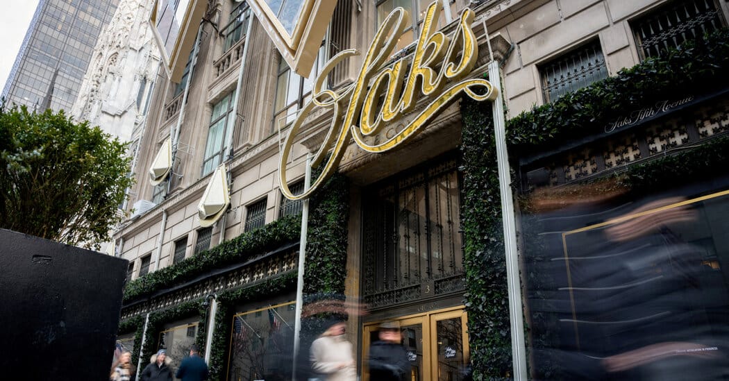 Saks Global files for bankruptcy amid heavy debt and vendor strains — Static01.nyt.com