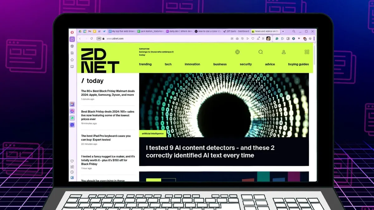 Opera One R3 adds color-coded tab islands, AI, split-screen and Spotify theme — Zdnet.com