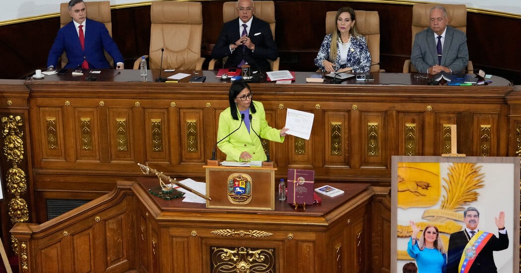 Delcy Rodríguez delivers State of the Union in Caracas, backs opening oil fields — Static01.nyt.com