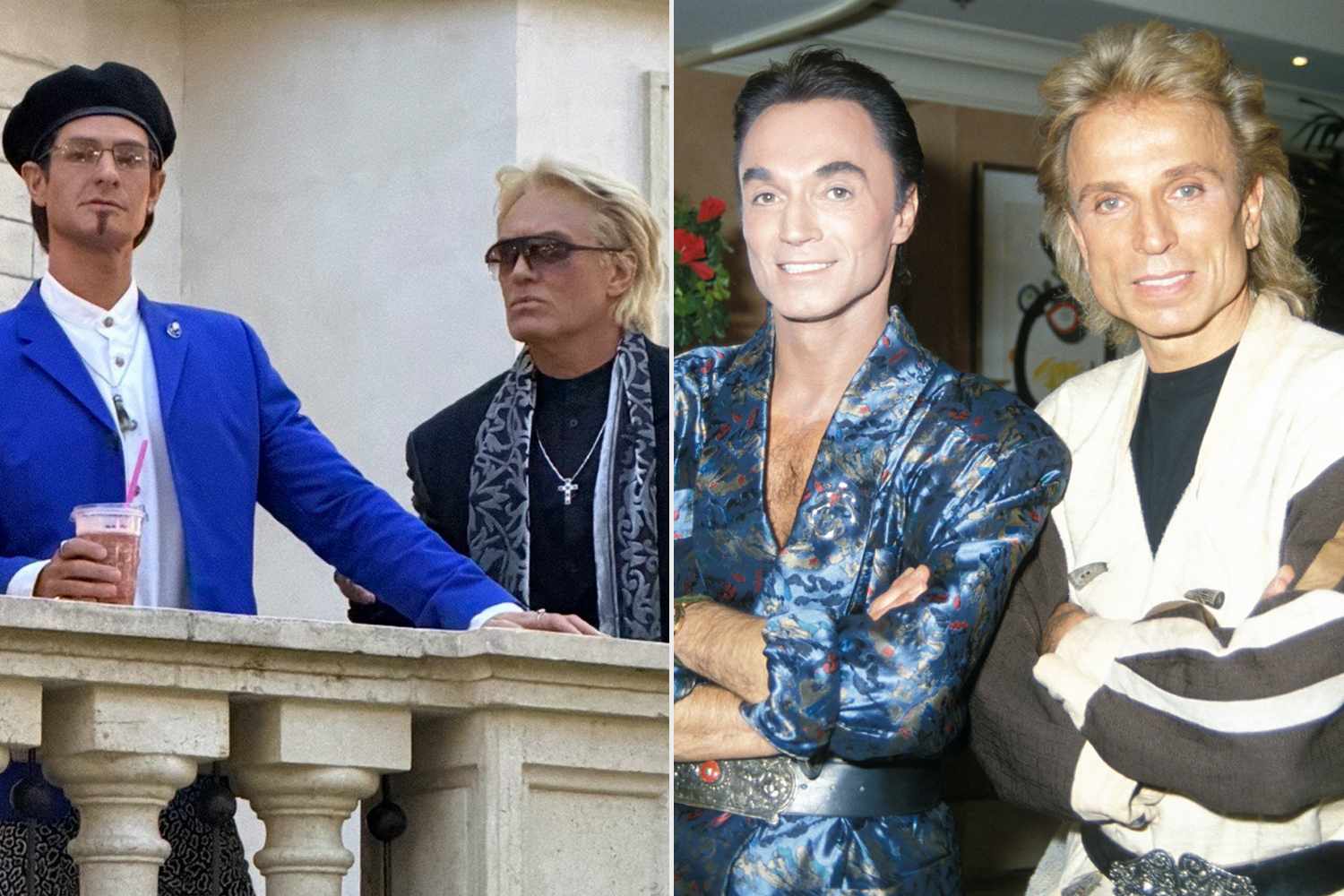 Jude Law and Andrew Garfield photographed in costume as Siegfried and Roy — People.com