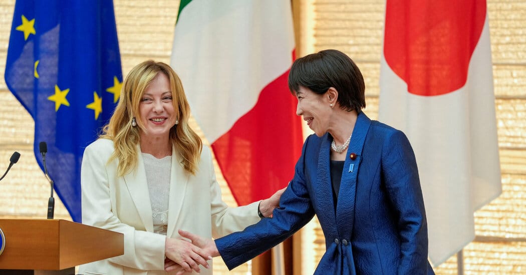 Italy’s Meloni and Japan’s Takaichi meet in Tokyo, pledge closer ties — Static01.nyt.com