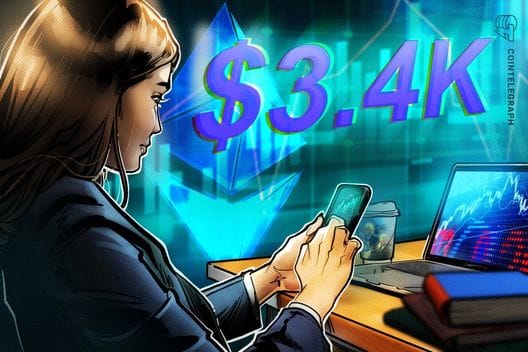 Ether falls after $3.4K peak as derivatives and activity metrics signal caution — Images.cointelegraph.com