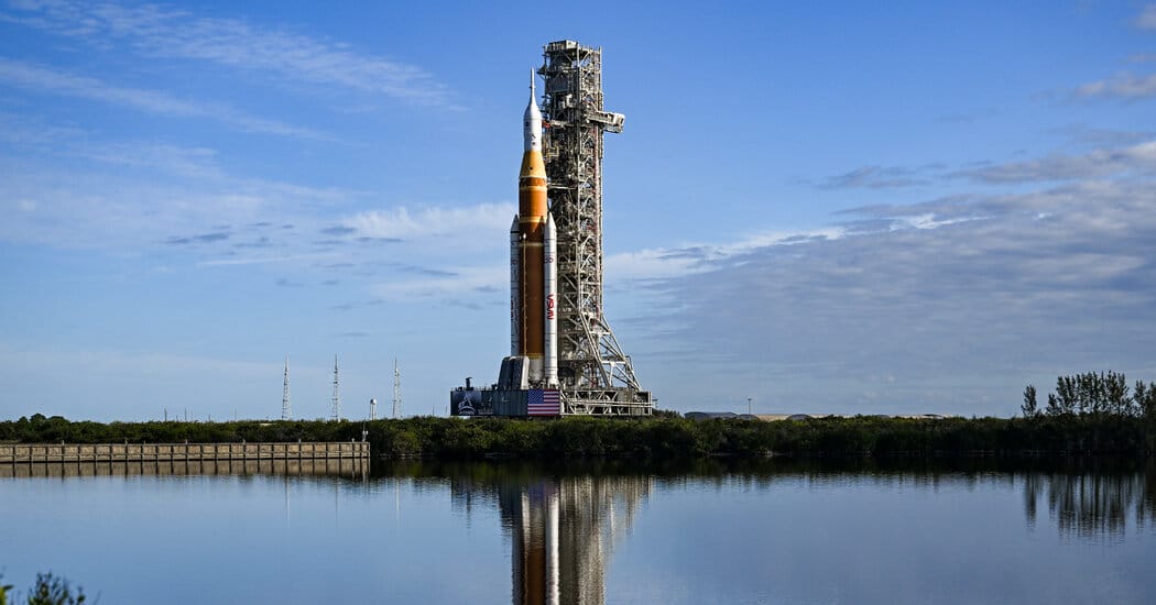NASA rolls Artemis II rocket to launchpad at Kennedy Space Center — Static01.nyt.com