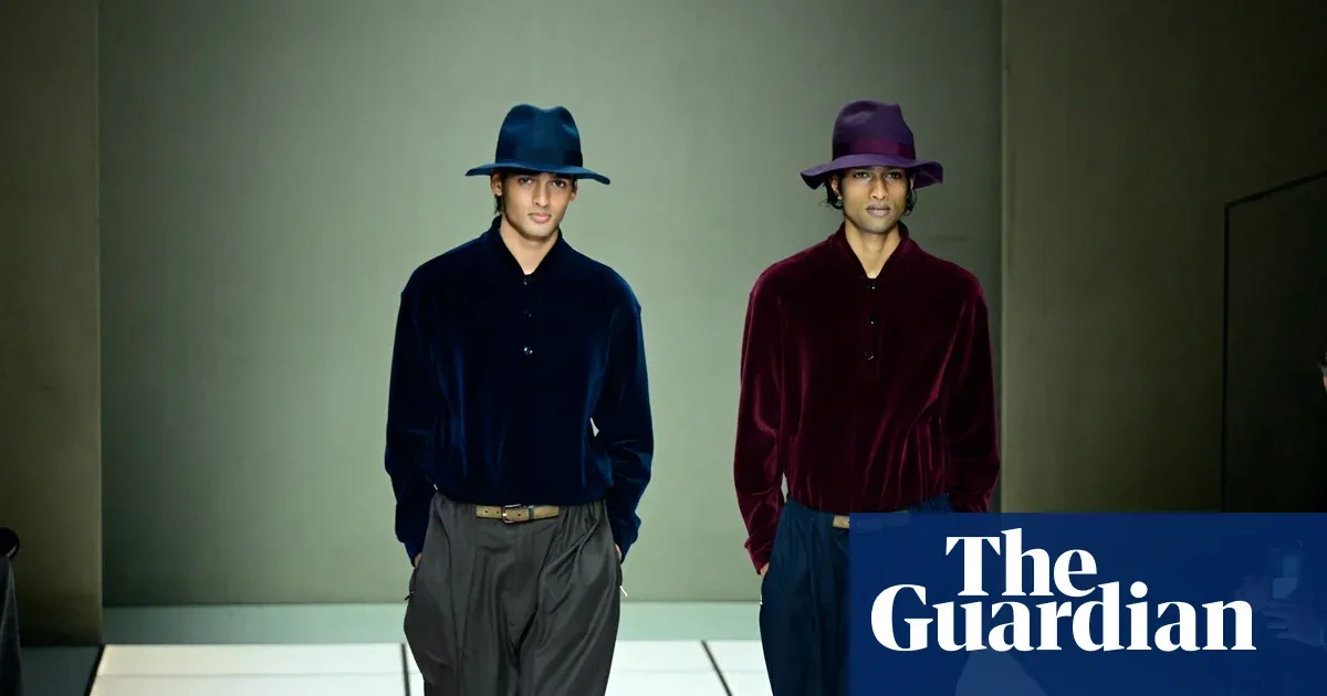 Leo Dell’Orco debuts as Armani menswear head with jewel-toned shift — I.guim.co.uk
