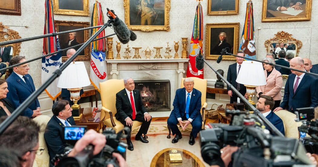 Trump uses Oval Office as televised forum for meetings with world leaders — Static01.nyt.com