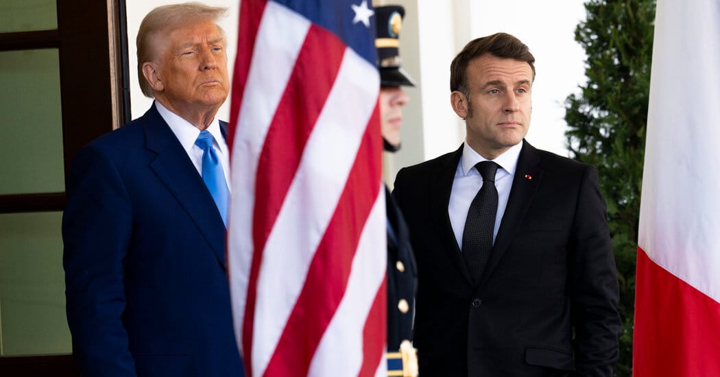 Trump’s tariff threat strains relationship with Macron — Static01.nyt.com