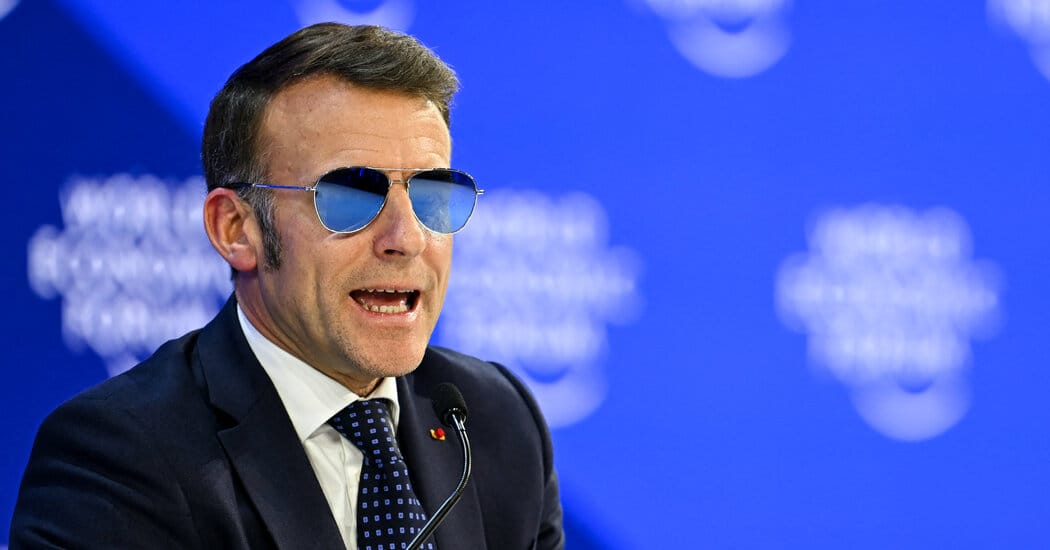 Macron rejects Trump’s tariff threats, defends European sovereignty in Davos — Static01.nyt.com