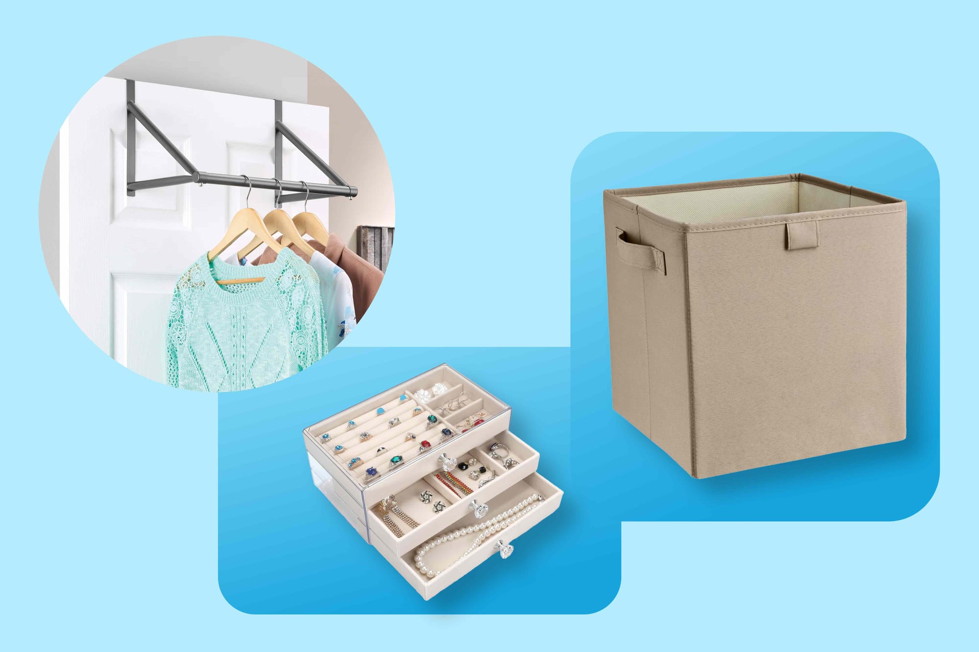 Wayfair closet organizers under $25 include hanging shelves, bins and jewelry cases — People.com