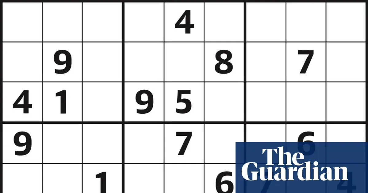 The Guardian features hard Sudoku puzzle 7,183 — I.guim.co.uk