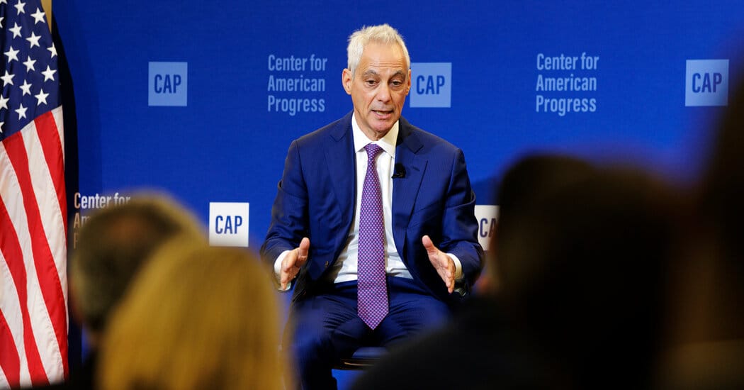 Rahm Emanuel urges a mandatory federal retirement age of 75 — Static01.nyt.com