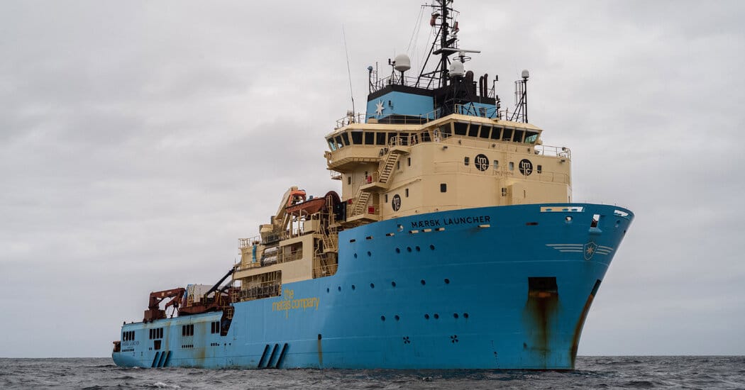 NOAA finalizes rule to streamline U.S. seabed-mining applications — Static01.nyt.com