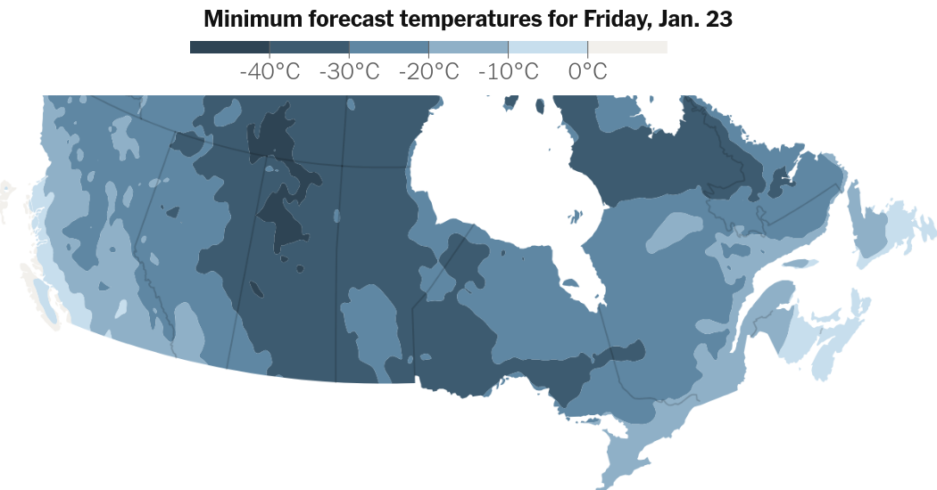 Arctic air brings bone-chilling cold to southern Saskatchewan and Manitoba — Static01.nyt.com