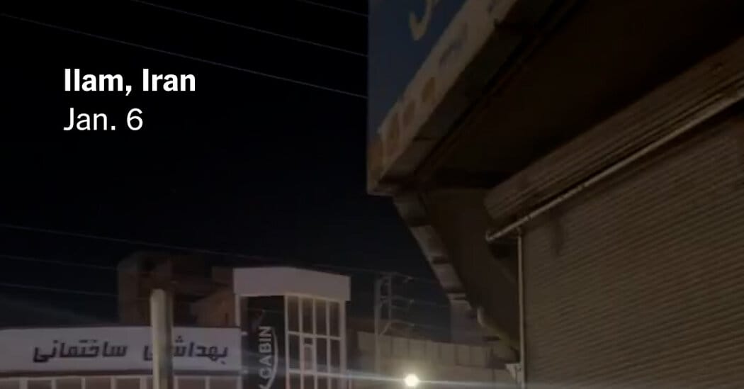 Authenticated videos show Iranian security forces firing on protesters — Static01.nyt.com
