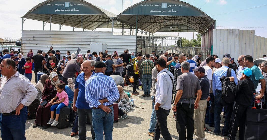 Israel says Rafah crossing to reopen within days for foot traffic — Static01.nyt.com