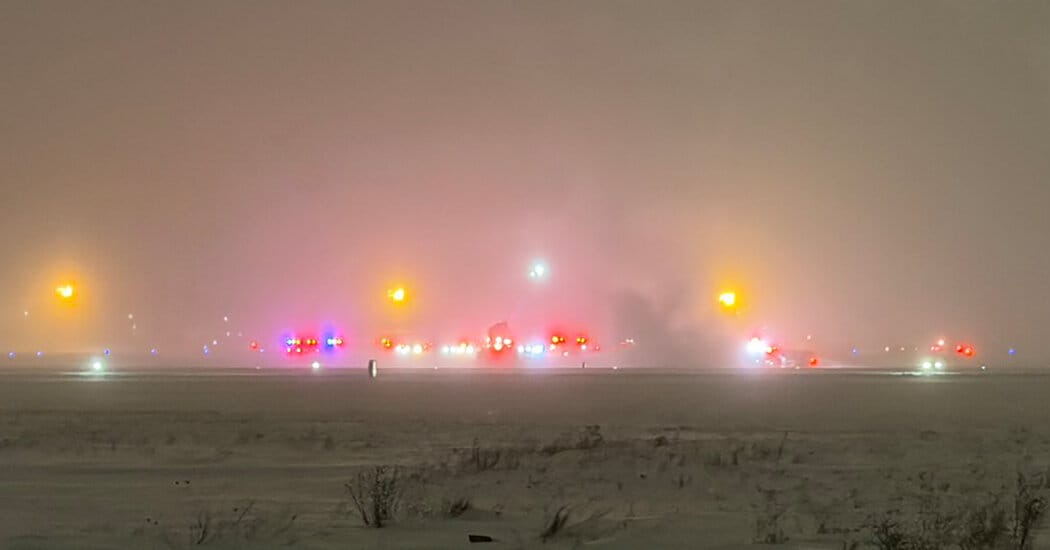 Bombardier Challenger 600 crashes at Bangor airport during takeoff; at least six killed — Static01.nyt.com