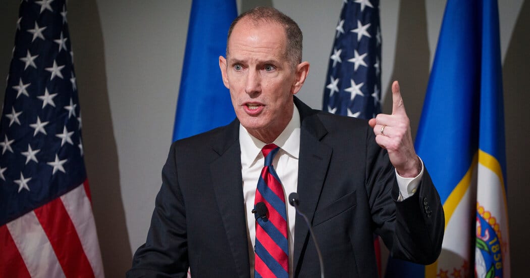 Chris Madel ends Minnesota governor bid, cites immigration crackdown in Minneapolis — Static01.nyt.com