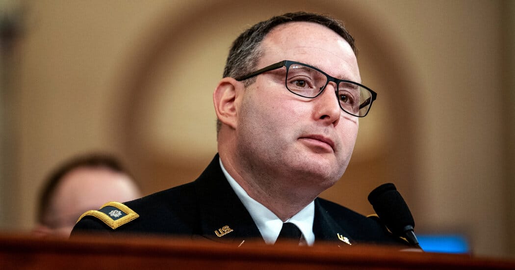 Alexander Vindman announces run for U.S. Senate in Florida — Static01.nyt.com