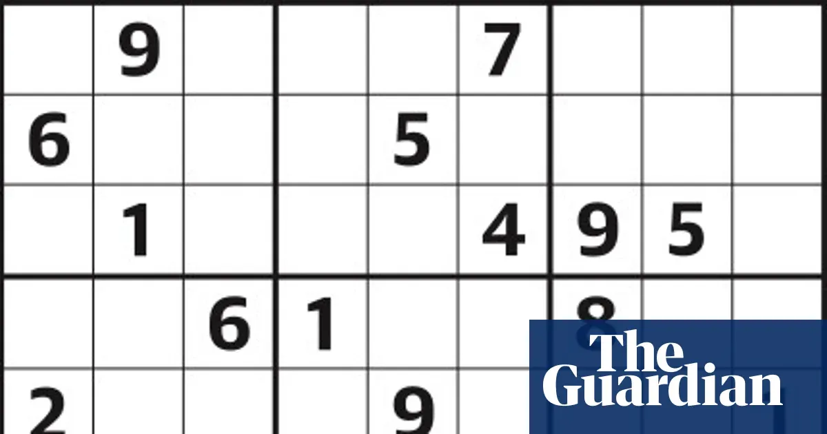 Sudoku puzzle 7,189 — medium — I.guim.co.uk