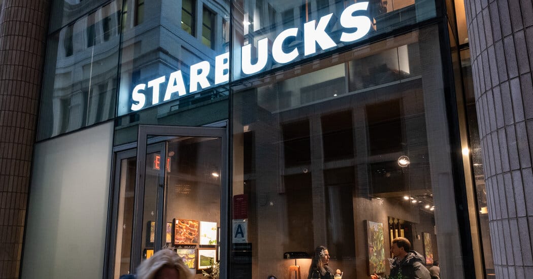 Starbucks says turnaround ‘ahead of schedule’ as U.S. sales rebound — Static01.nyt.com