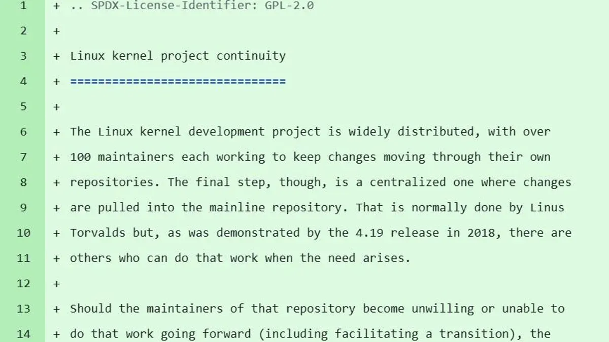 Linux community drafts succession plan to replace Linus Torvalds — Zdnet.com