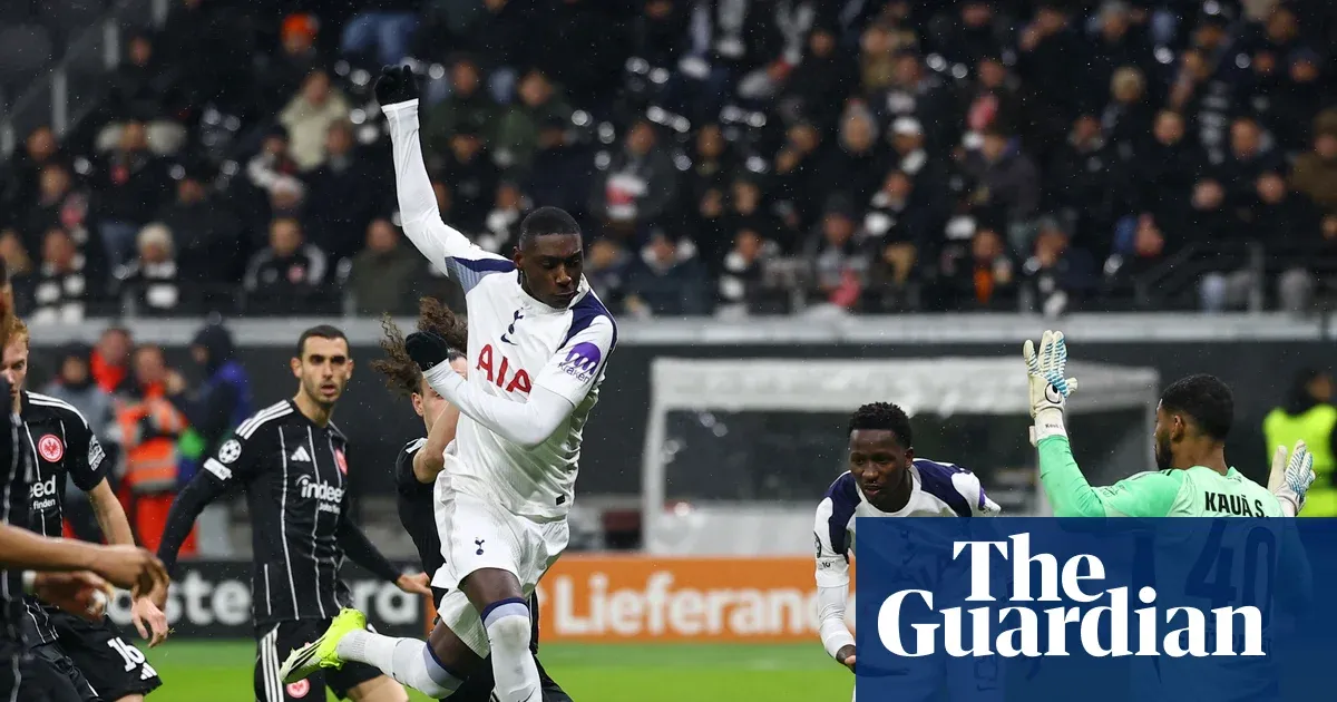 Kolo Muani scores as Tottenham beat Eintracht Frankfurt a day after car crash — I.guim.co.uk