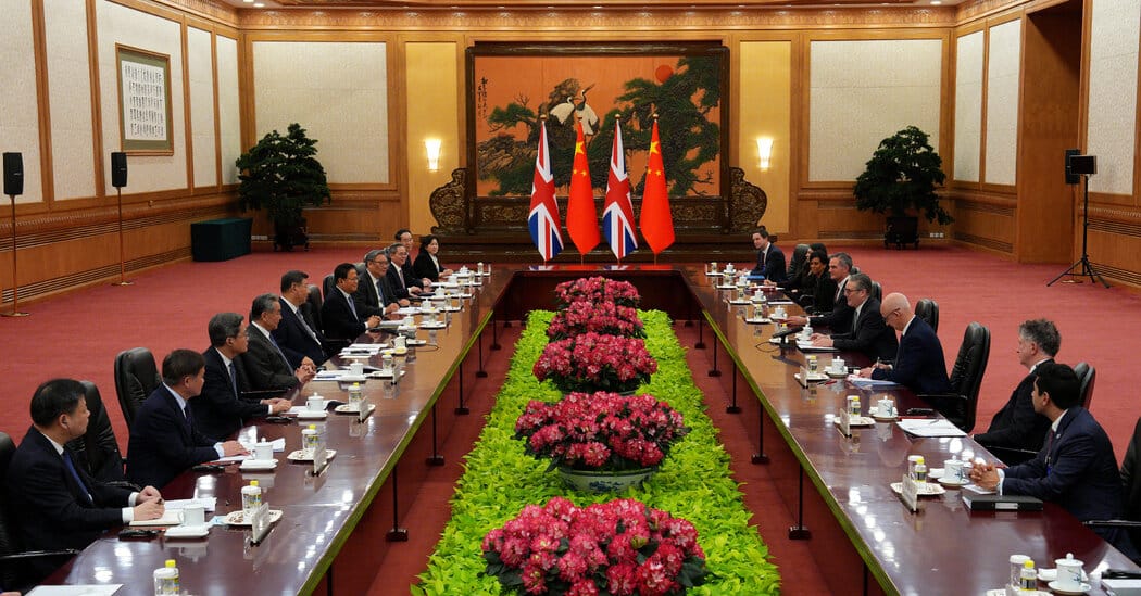 Keir Starmer meets Xi Jinping in Beijing to promote business ties — Static01.nyt.com