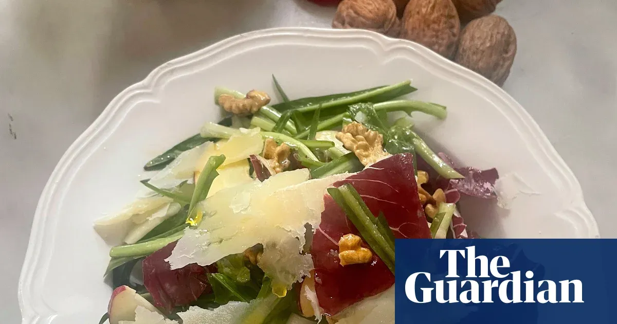 Rachel Roddy’s puntarelle, radicchio, celery, apple and cheese salad recipe — I.guim.co.uk