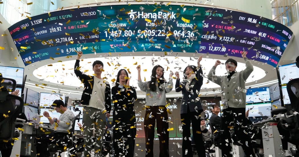 South Korean Kospi Sets Record High as Market Doubles Over Past Year — Static01.nyt.com